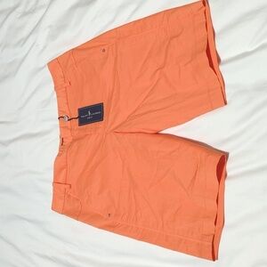 Polo Golf Ralph Lauren women's orange golf shorts.
